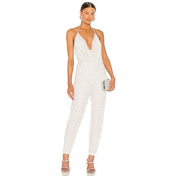 Retrofete Pants - RETROFETE Skylar Jumpsuit In White, NWT, Size L, MSRP $1181
